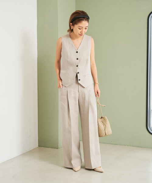 Plage Oversized ベスト　ベージュ 新品タグ付き plage（プラージュ）の「WO オーバーベスト◇（ベスト）」 - WEAR