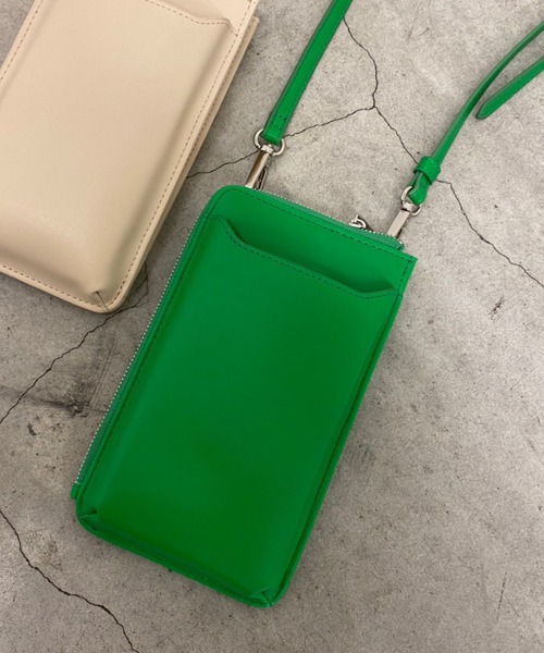 WEGO（ウィゴー）の「WEGO/マルチジップウォレットショルダー（ショルダーバッグ・レディース・ブラック/グリーン/ライトベージュ・FREE）」の7枚目の写真