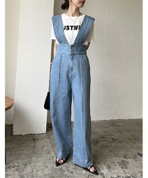 Re:EDIT | [2023S/S COLLECTION][低身長/高身長サイズ有]リサイクルデニムオールインワン(サロペット/オーバーオール)
