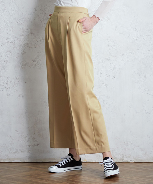 LE SOUK HOLIDAY(ルスークホリデー)の「スマートワイドパンツ(スラックス・レディース・ベージュ/ブラック/ネイビー・M/L/S)」の6枚目の写真