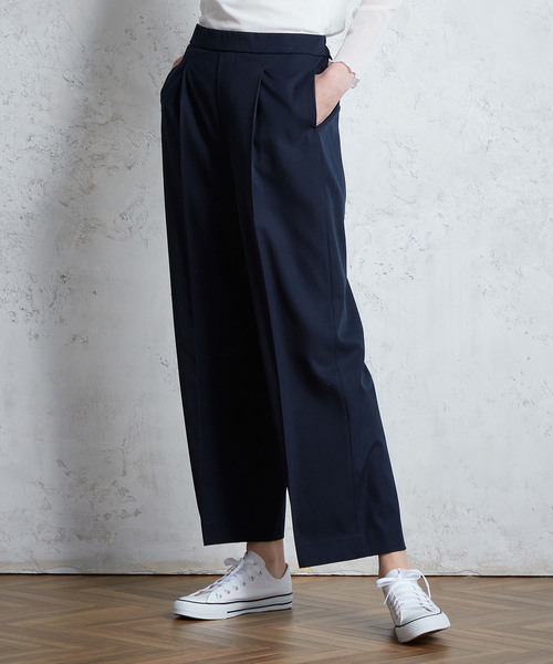 LE SOUK HOLIDAY(ルスークホリデー)の「スマートワイドパンツ(スラックス・レディース・ベージュ/ブラック/ネイビー・M/L/S)」の10枚目の写真