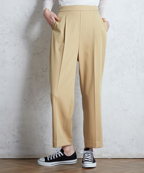 LE SOUK HOLIDAY(ルスークホリデー)の「スマートワイドパンツ(スラックス・レディース・ベージュ/ブラック/ネイビー・M/L/S)」の22枚目の写真