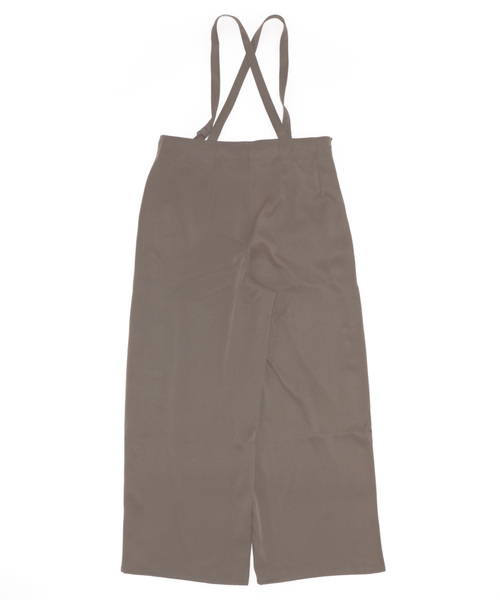 KOBE LETTUCE(コウベレタス)の「ストラップワイドタックパンツ(その他パンツ・レディース・ブラック/グレイッシュベージュ/チャコール・FREE)」の5枚目の写真