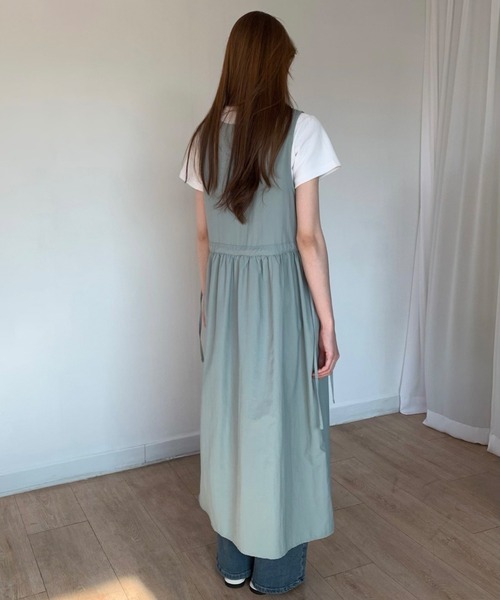 fd style（エフディ スタイル）の「ストリングフレアレイヤードワンピース（ワンピース・レディース・Kelly/Black・FREE）」の3枚目の写真