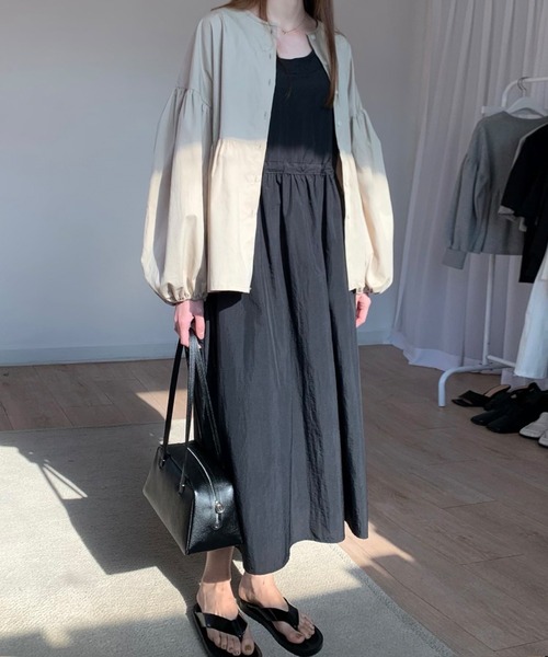 fd style（エフディ スタイル）の「ストリングフレアレイヤードワンピース（ワンピース・レディース・Kelly/Black・FREE）」の10枚目の写真