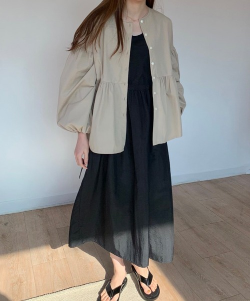 fd style（エフディ スタイル）の「ストリングフレアレイヤードワンピース（ワンピース・レディース・Kelly/Black・FREE）」の8枚目の写真