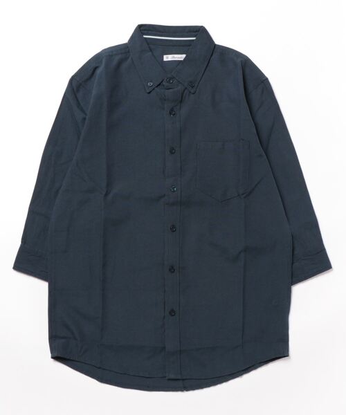 STYLEBLOCK（スタイルブロック）の「TCオックス7分袖BDシャツ（シャツ/ブラウス・メンズ・サックスブルー/ライトグレー/ホワイト/ネイビー・L/M/LL）」の8枚目の写真