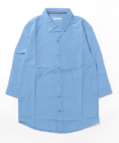 STYLEBLOCK（スタイルブロック）の「TCオックス7分袖BDシャツ（シャツ/ブラウス・メンズ・サックスブルー/ライトグレー/ホワイト/ネイビー・L/M/LL）」の9枚目の写真