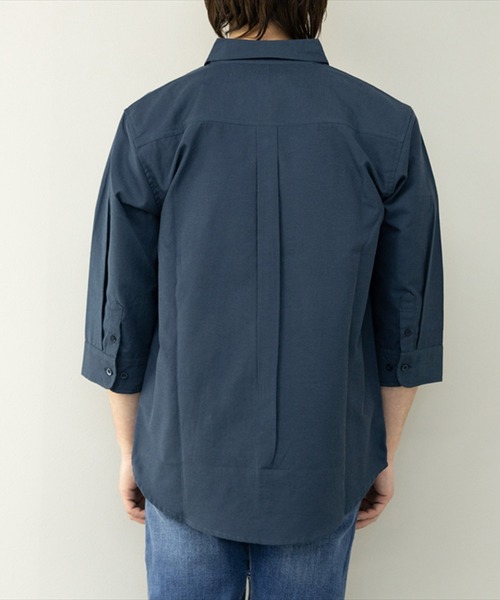 STYLEBLOCK（スタイルブロック）の「TCオックス7分袖BDシャツ（シャツ/ブラウス・メンズ・サックスブルー/ライトグレー/ホワイト/ネイビー・L/M/LL）」の11枚目の写真