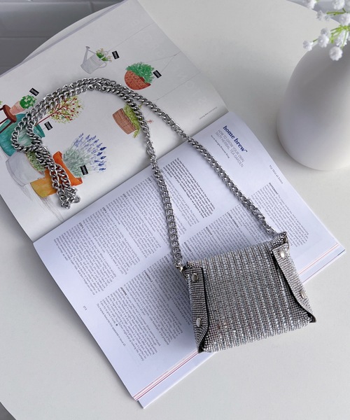 MYMOOD.（マイムード）の「マイクロミニ キラキラチェーンショルダー