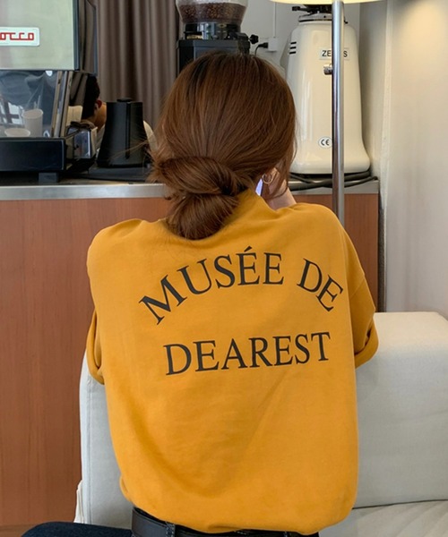 Chaco closet（チャコ クローゼット）の「オーバーサイズバックプリントデザインTシャツ（Tシャツ/カットソー・レディース・グレー/ホワイト/イエロー・FREE）」の15枚目の写真