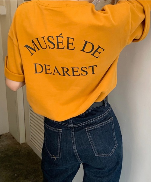 Chaco closet（チャコ クローゼット）の「オーバーサイズバックプリントデザインTシャツ（Tシャツ/カットソー・レディース・グレー/ホワイト/イエロー・FREE）」の18枚目の写真