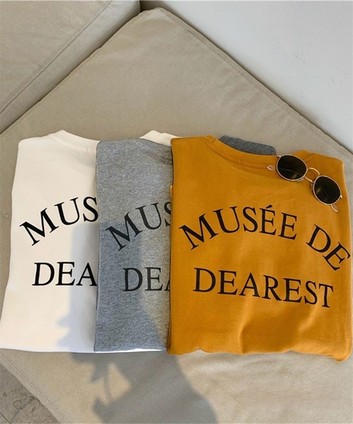 Chaco closet（チャコ クローゼット）の「オーバーサイズバックプリントデザインTシャツ（Tシャツ/カットソー・レディース・グレー/ホワイト/イエロー・FREE）」の19枚目の写真