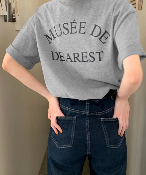 Chaco closet（チャコ クローゼット）の「オーバーサイズバックプリントデザインTシャツ（Tシャツ/カットソー・レディース・グレー/ホワイト/イエロー・FREE）」の21枚目の写真