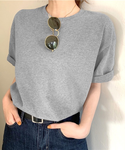 Chaco closet（チャコ クローゼット）の「オーバーサイズバックプリントデザインTシャツ（Tシャツ/カットソー・レディース・グレー/ホワイト/イエロー・FREE）」の20枚目の写真