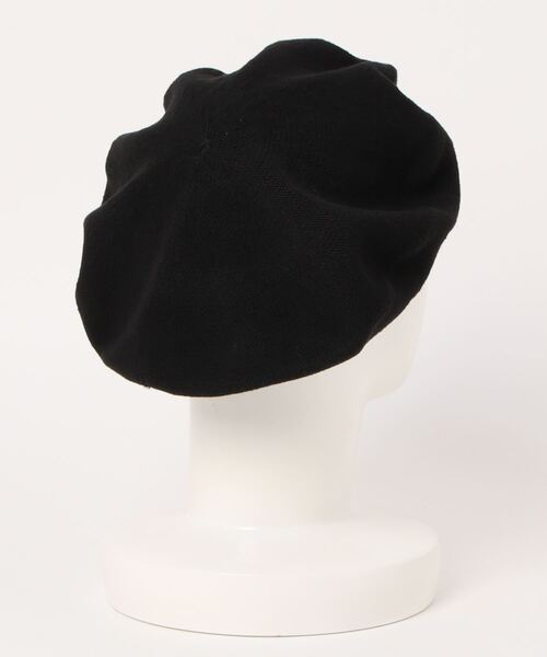 CPH（シーピーエイチ）の「611CO BERET SOLID COTTON / ベレー ソリッドコットン（ハンチング/ベレー帽・メンズ・ブラック・FREE）」の2枚目の写真