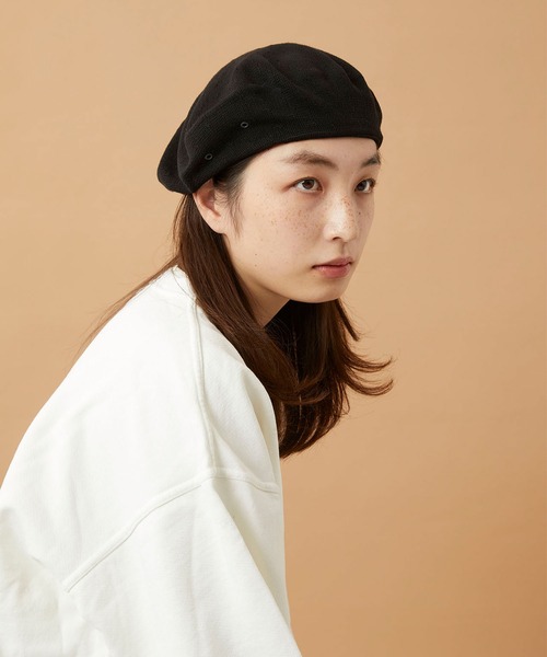 CPH（シーピーエイチ）の「611CO BERET SOLID COTTON / ベレー ソリッドコットン（ハンチング/ベレー帽・メンズ・ブラック・FREE）」の17枚目の写真