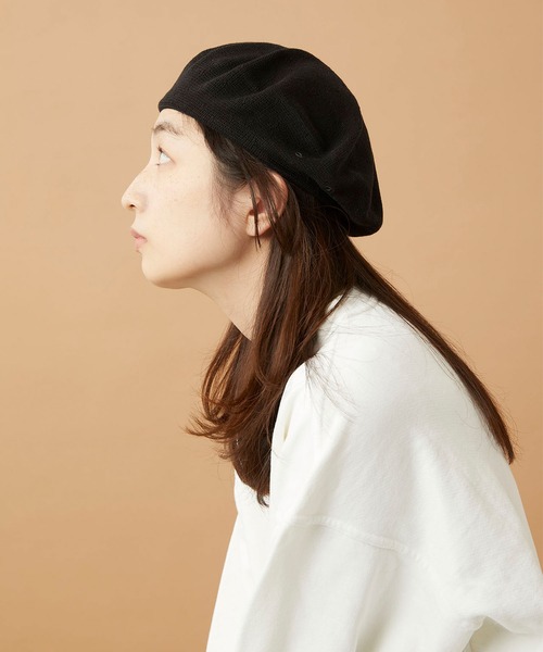CPH（シーピーエイチ）の「611CO BERET SOLID COTTON / ベレー ソリッドコットン（ハンチング/ベレー帽・メンズ・ブラック・FREE）」の16枚目の写真