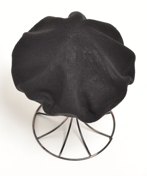 CPH（シーピーエイチ）の「611CO BERET SOLID COTTON / ベレー ソリッドコットン（ハンチング/ベレー帽・メンズ・ブラック・FREE）」の13枚目の写真