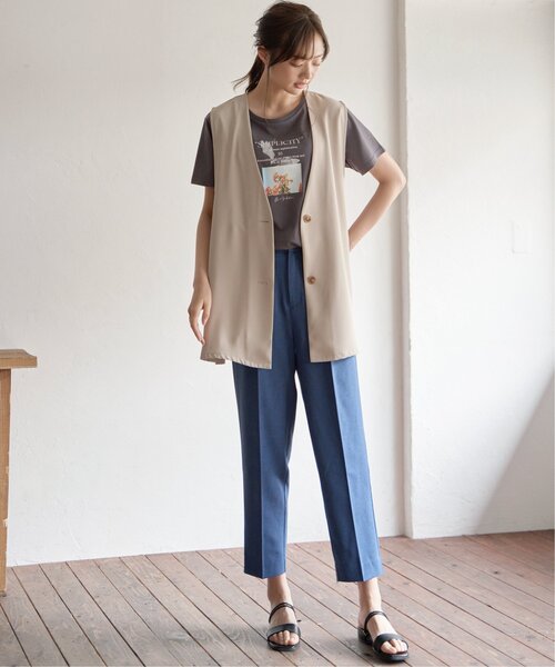 ikka(イッカ)の「ロゴフォトプリントT(Tシャツ/カットソー・レディース・ベージュ/ミント/ホワイト/チャコールグレー/オフホワイト/ブラック・S/M/L)」の15枚目の写真