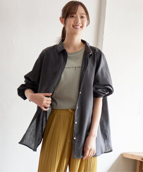 ikka(イッカ)の「ロゴフォトプリントT(Tシャツ/カットソー・レディース・ベージュ/ミント/ホワイト/チャコールグレー/オフホワイト/ブラック・S/M/L)」の22枚目の写真