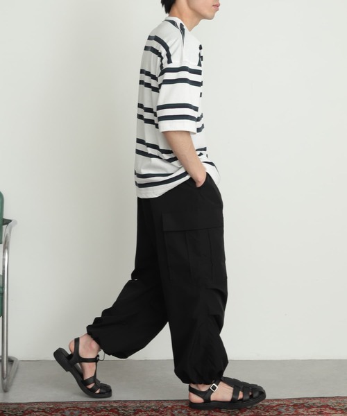 SENSE OF PLACE by URBAN RESEARCH（センスオブプレイスバイアーバンリサーチ）の「『ユニセックス』ボーダーヘビーウエイトTシャツ(5分袖)（Tシャツ/カットソー・メンズ・その他4/その他3/その他2/その他1・LARGE/MEDIUM）」の15枚目の写真