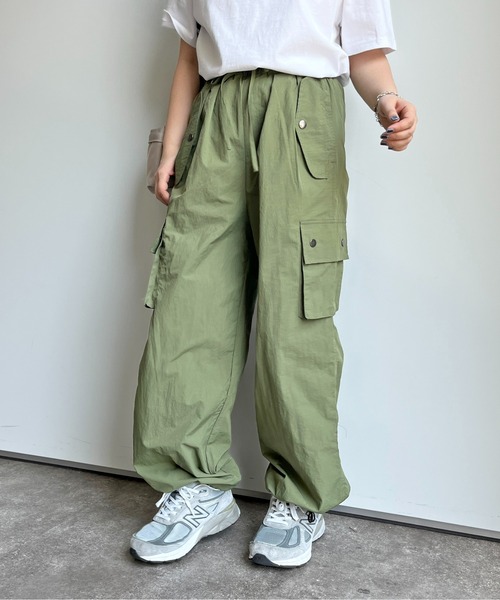 CPCM(シーピーシーエム)の「裾ドロストミリタリーパンツ(カーゴパンツ・レディース・ベージュ/オフホワイト/カーキ・FREE)」の7枚目の写真