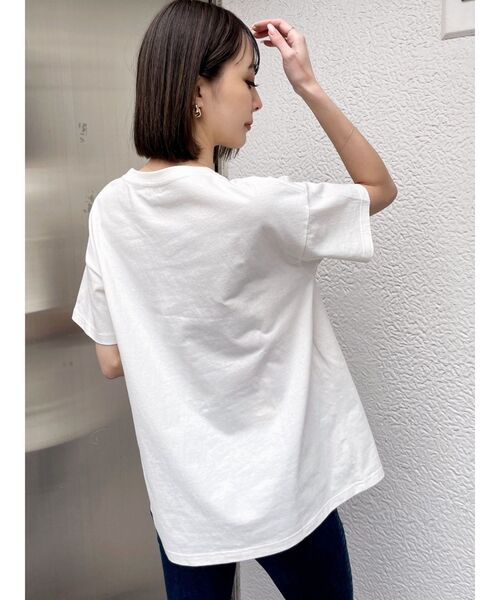 GYDA（ジェイダ）の「BROWSE Bijou BIG Tシャツ（Tシャツ/カットソー・レディース・ブラック/オフホワイト/ピンク・FREE）」の9枚目の写真