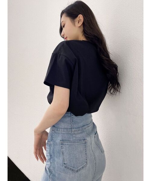 GYDA（ジェイダ）の「BROWSE Bijou BIG Tシャツ（Tシャツ/カットソー・レディース・ブラック/オフホワイト/ピンク・FREE）」の21枚目の写真