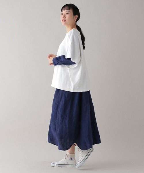秋羽織❋スタディオクリップ❋13200円サンドウォッシュリネンワンピース 秋羽織❋スタディオクリップ❋13200円サンドウォッシュリネン