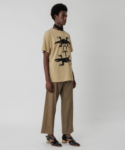 SASQUATCHfabrix.（サスクワァッチファブリックス）の「“CROCODILE” T-SHIRT（Tシャツ/カットソー・メンズ・ホワイト/ベージュ・M/L）」の6枚目の写真