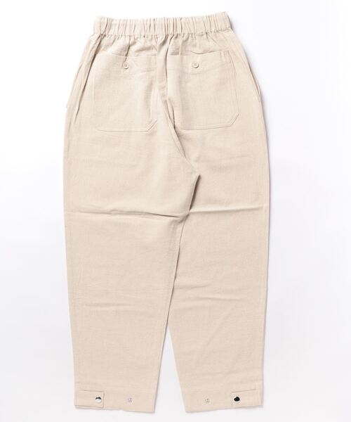 CPCM(シーピーシーエム)の「綿麻ベイカーイージーパンツ(デニムパンツ・メンズ・インディゴブルー/ブラック/カーキ/アイボリー/ブラック系その他・MEDIUM/LARGE)」の6枚目の写真
