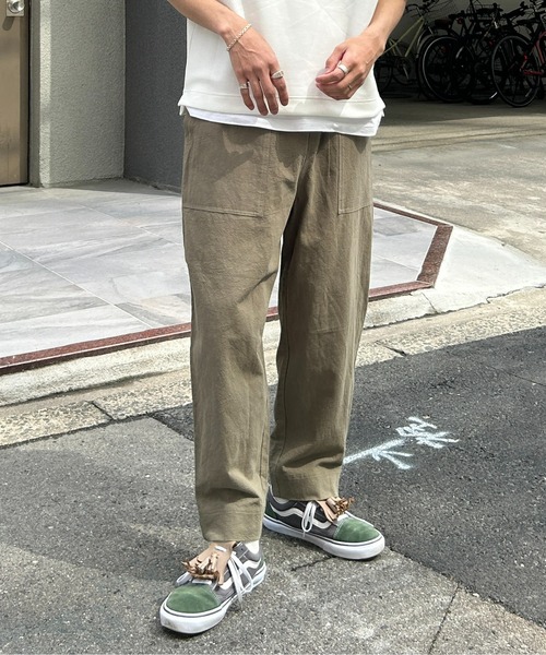 CPCM（シーピーシーエム）の「綿麻ベイカーイージーパンツ（デニム