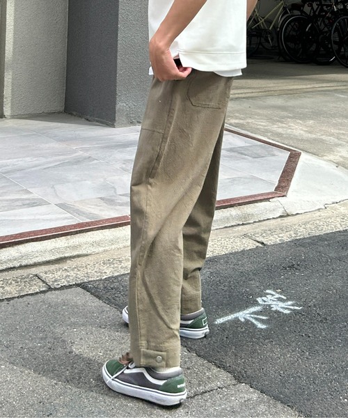 CPCM(シーピーシーエム)の「綿麻ベイカーイージーパンツ(デニムパンツ・メンズ・インディゴブルー/ブラック/カーキ/アイボリー/ブラック系その他・MEDIUM/LARGE)」の20枚目の写真