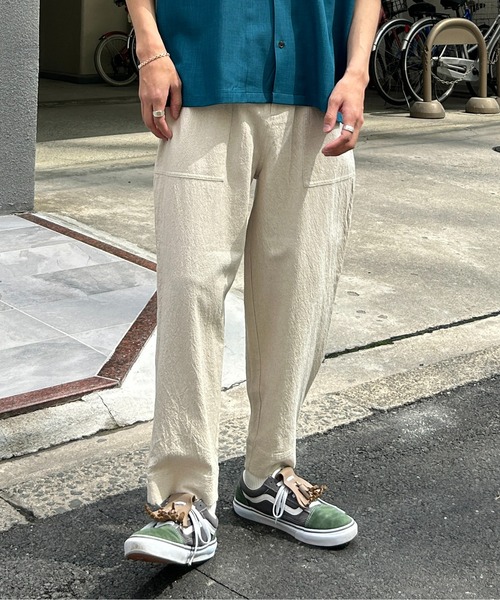 CPCM(シーピーシーエム)の「綿麻ベイカーイージーパンツ(デニムパンツ・メンズ・インディゴブルー/ブラック/カーキ/アイボリー/ブラック系その他・MEDIUM/LARGE)」の15枚目の写真