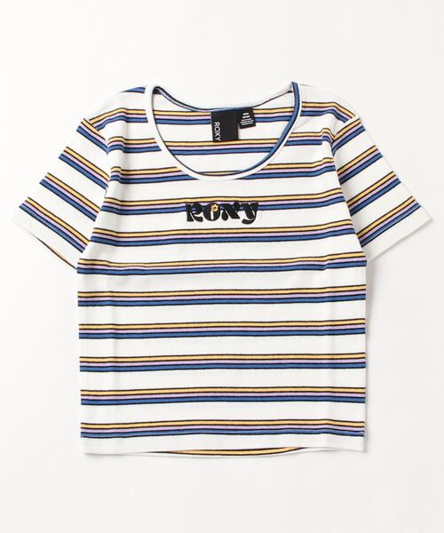 ROXY(ロキシー)の「ROXY/ロキシー Tシャツ RST232602T(Tシャツ/カットソー・レディース・ブラック/ホワイト×グリーン/ホワイト系その他/オフホワイト/ミント・L/M)」の3枚目の写真