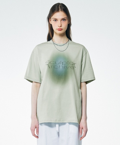 SCULPTOR Tシャツ グリーン SCULPTOR（スカルプター）の「Colour Archive Logo Tee/カラー