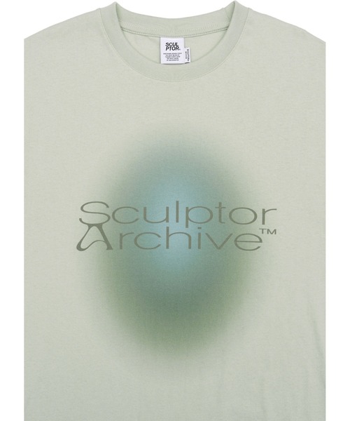 SCULPTOR Tシャツ グリーン SCULPTOR（スカルプター）の「Colour Archive Logo Tee/カラー