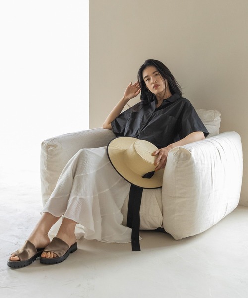 eL（エル）の「【eL】Piping Hat/905707（ハット・レディース・ブラック/ベージュ・FREE）」の5枚目の写真