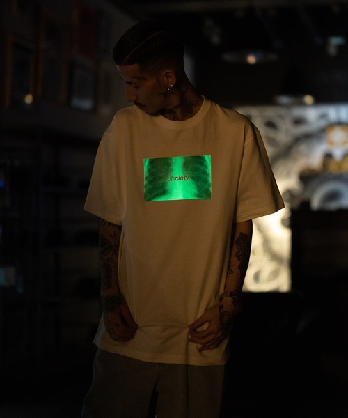 Subciety(サブサエティ)の「X-RATIO TEE(Tシャツ/カットソー・メンズ・レッド/ホワイト/ブラック/スミクロ・MEDIUM/LARGE/X-LARGE/XX-LARGE/SMALL)」の1枚目の写真