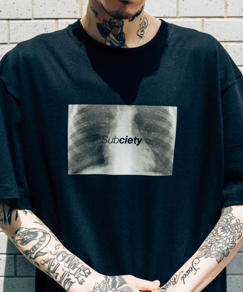 Subciety(サブサエティ)の「X-RATIO TEE(Tシャツ/カットソー・メンズ・レッド/ホワイト/ブラック/スミクロ・MEDIUM/LARGE/X-LARGE/XX-LARGE/SMALL)」の22枚目の写真