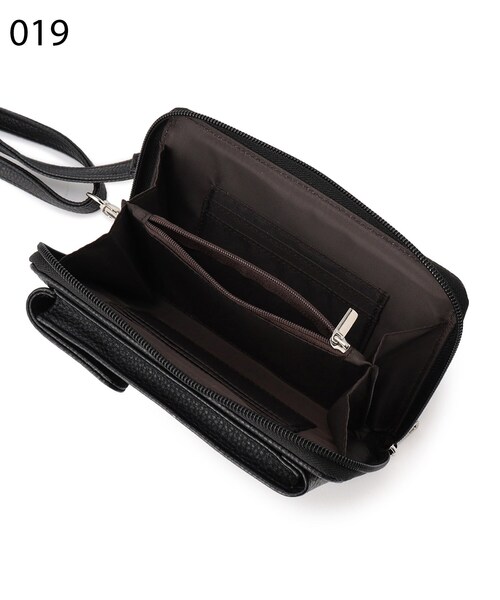 SHOO・LA・RUE（シューラルー）の「◆ポケット付きお財布ショルダーバッグ（ショルダーバッグ・レディース・オフホワイト/ガンメタ/ブラック/ダークグリーン・00）」の12枚目の写真