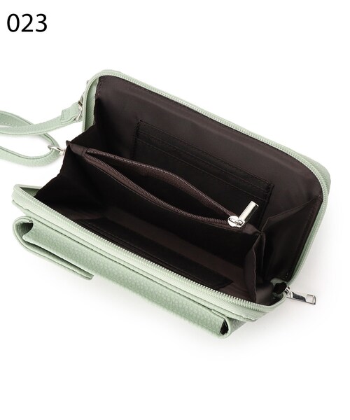 SHOO・LA・RUE（シューラルー）の「◆ポケット付きお財布ショルダーバッグ（ショルダーバッグ・レディース・オフホワイト/ガンメタ/ブラック/ダークグリーン・00）」の13枚目の写真