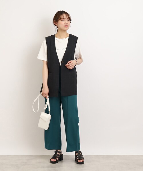 SHOO・LA・RUE（シューラルー）の「◆ポケット付きお財布ショルダーバッグ（ショルダーバッグ・レディース・オフホワイト/ガンメタ/ブラック/ダークグリーン・00）」の17枚目の写真