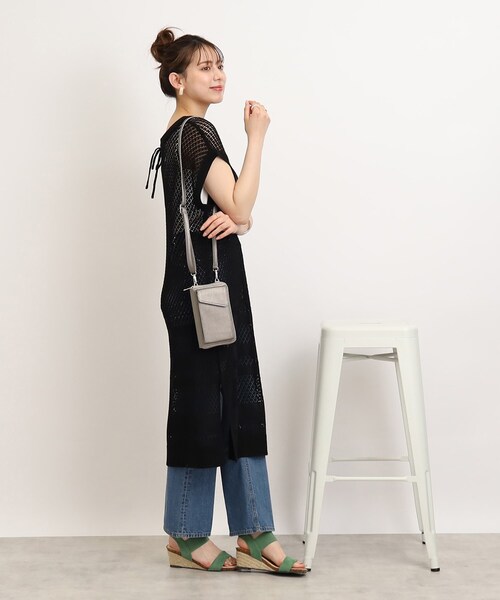 SHOO・LA・RUE（シューラルー）の「◆ポケット付きお財布ショルダーバッグ（ショルダーバッグ・レディース・オフホワイト/ガンメタ/ブラック/ダークグリーン・00）」の20枚目の写真