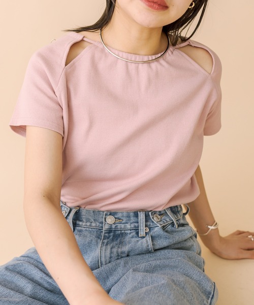 mline（エムライン）の「[mline]アメスリデザインカットソー（Tシャツ/カットソー・レディース・オリーブ/ピンク/ブラック/オフホワイト・FREE）」の15枚目の写真