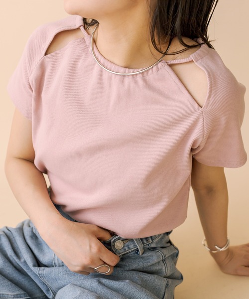 mline（エムライン）の「[mline]アメスリデザインカットソー（Tシャツ/カットソー・レディース・オリーブ/ピンク/ブラック/オフホワイト・FREE）」の16枚目の写真