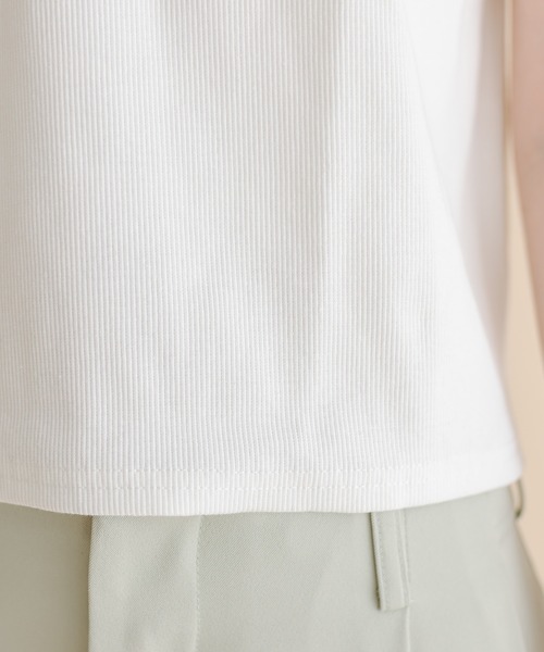 mline（エムライン）の「[mline]アメスリデザインカットソー（Tシャツ/カットソー・レディース・オリーブ/ピンク/ブラック/オフホワイト・FREE）」の22枚目の写真