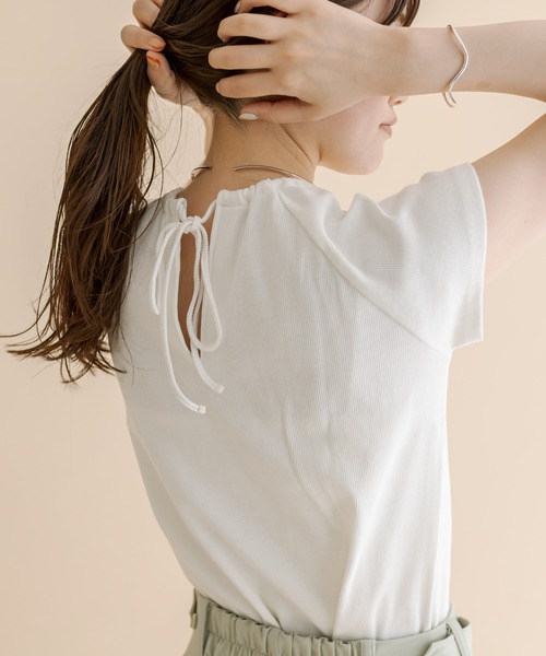 mline（エムライン）の「[mline]アメスリデザインカットソー（Tシャツ/カットソー・レディース・オリーブ/ピンク/ブラック/オフホワイト・FREE）」の19枚目の写真
