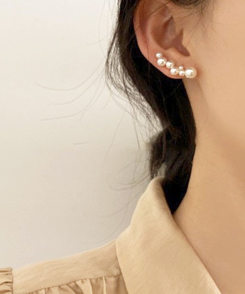 florist(フローリスト)の「7連パールイヤーカフ 片耳用(イヤーカフ・レディース・ゴールド/ゴールド系その他・FREE)」の7枚目の写真